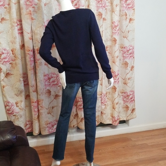 💕 V-Neck Sweater Liz Claiborne Women Size M💕 - Picture 3 of 6